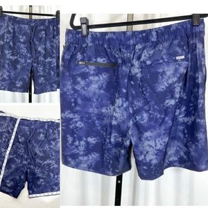 Burnside NWT Sz XL Navy Hybrid Elastic Tie Dye Waist